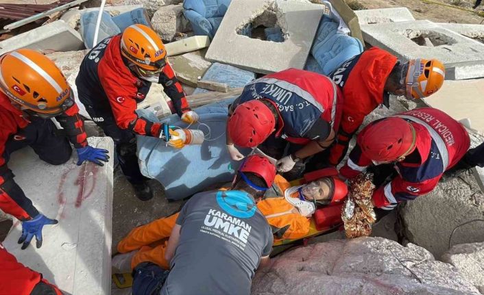 Karaman’da saha tatbikatı gerçeğini aratmadı