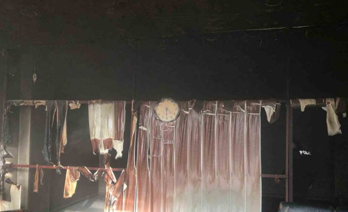 Karpuzlu’da iş yeri yangını