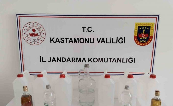 Kastamonu’da jandarmadan sahte içki operasyonu