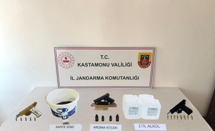 Kastamonu’da sahte alkol operasyonu: 3 gözaltı