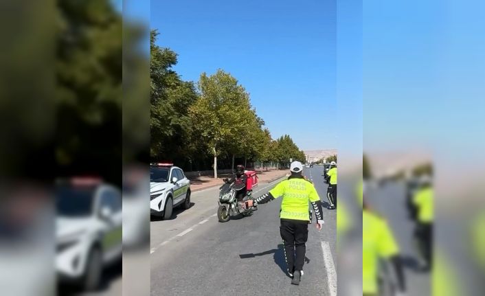 Kayseri’de 356 motosiklet sorgulandı: 7 araç trafikten men edildi