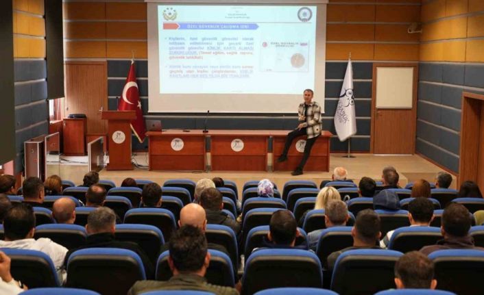 KBÜ’de güvenlik personellerine eğitim verildi