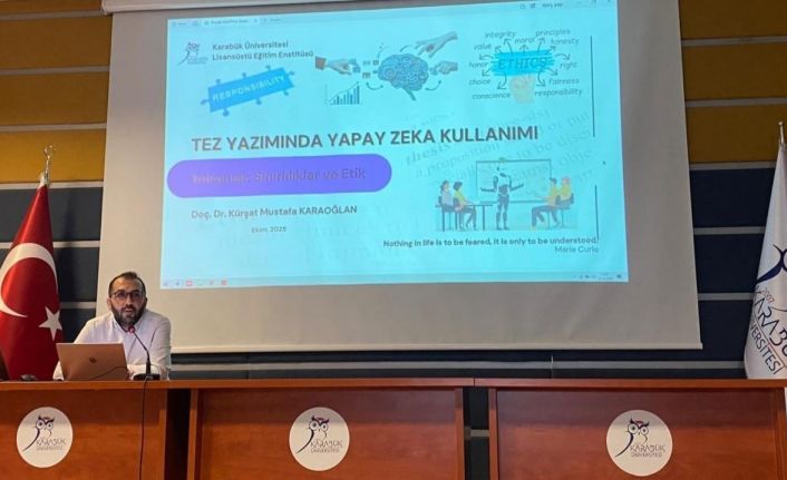 KBÜ’de "Tez Yazımında Yapay Zekâ Kullanımı" semineri düzenlendi