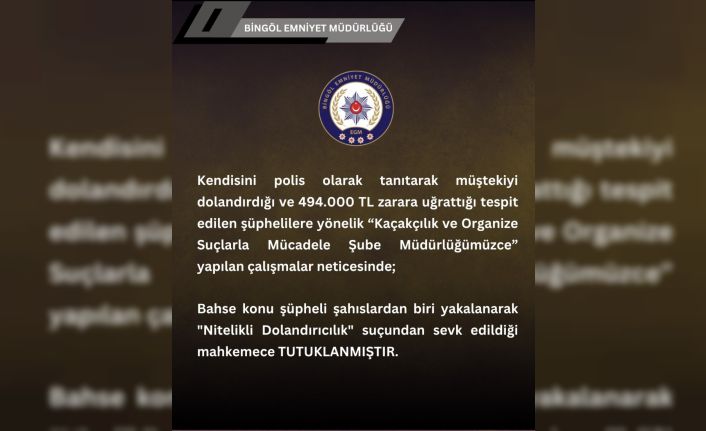 Kendini polis olarak tanıtan dolandırıcı tutuklandı