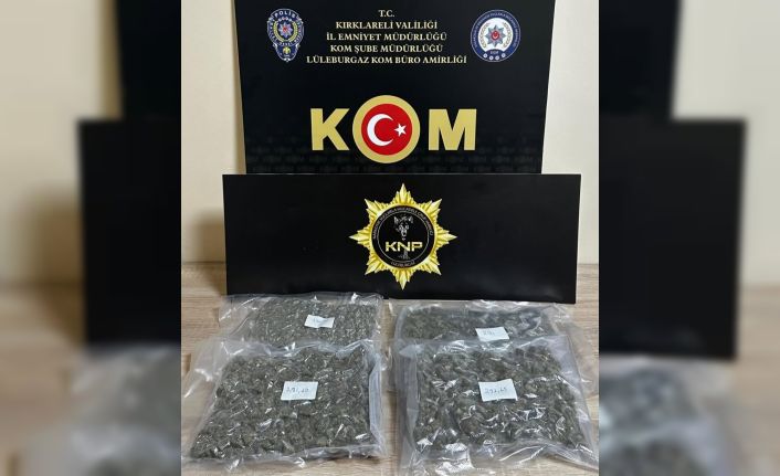 Kırklareli’nde 1 kilo 170 gram skunk ele geçirildi