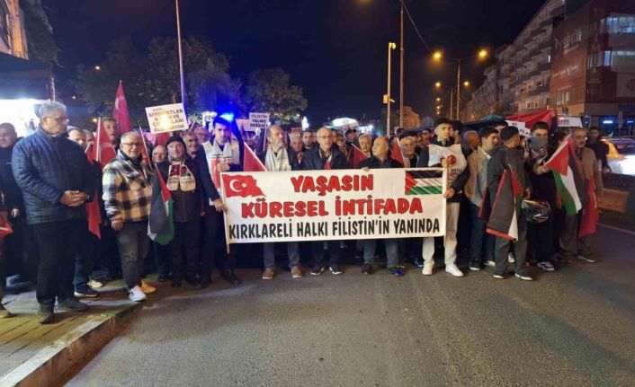 Kırklareli’nden Gazze’ye destek yürüyüşü
