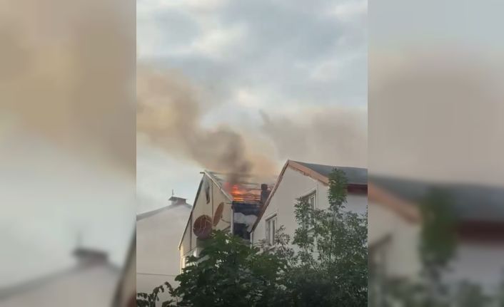Kocaeli’de çatı yangını korkuttu