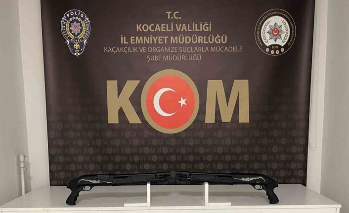 Kocaeli’de kaçak silah operasyonunda 6 pompalı tüfek ele geçirildi