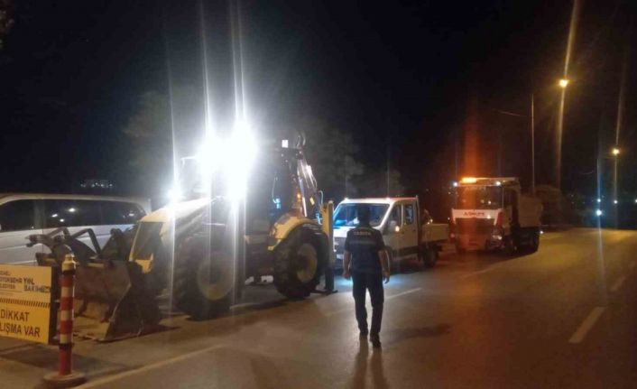 Kocaeli’de yola beton döken firmaya 20 bin lira ceza