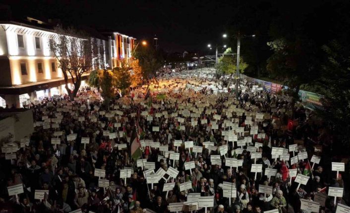 Konya’da Filistin’e destek için sessiz yürüyüş