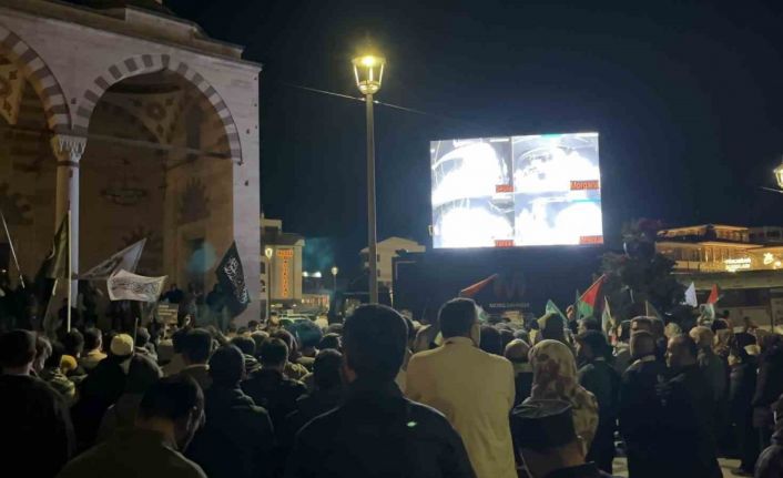 Konya’da İsrail’in Küresel Sumud Filosuna saldırısı protesto edildi