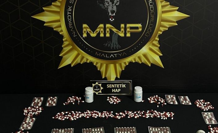 Malatya’da 898 adet uyuşturucu hap ele geçirildi: 2 gözaltı