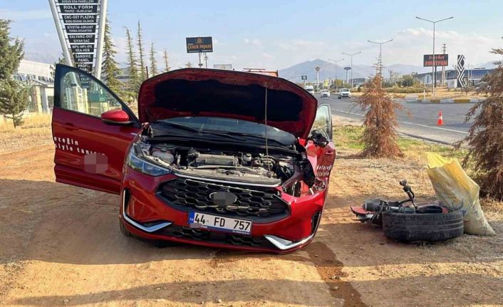 Malatya’da iki otomobil çarpıştı: 2 yaralı