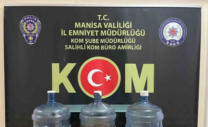 Manisa’da kaçak alkol operasyonu