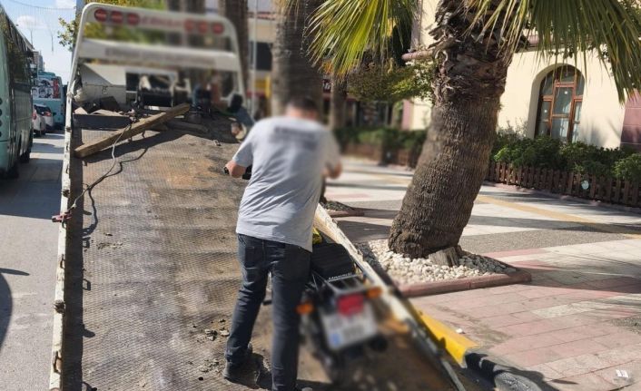 Manisa’da motosikletlere yaya yolu denetimi