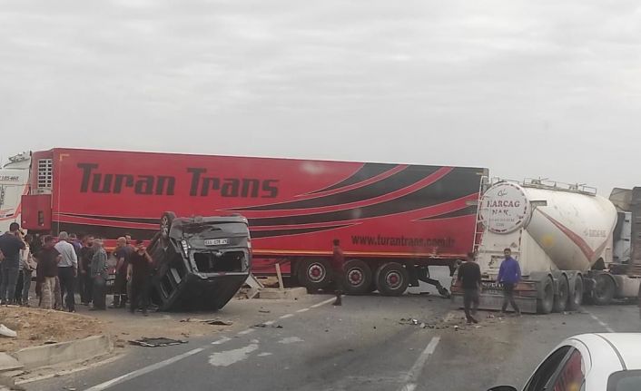 Mardin’de zincirleme trafik kazası: 3 yaralı