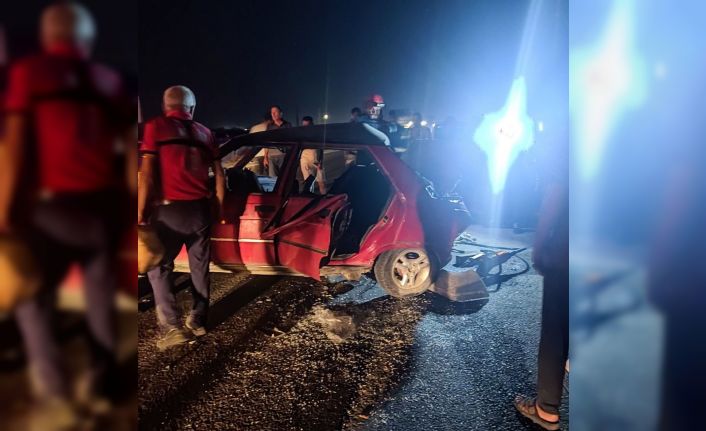Mersin’de 1 kişinin öldüğü, 4 kişinin yaralandığı ve iki köpeğin telef olduğu trafik kazası kameraya yansıdı