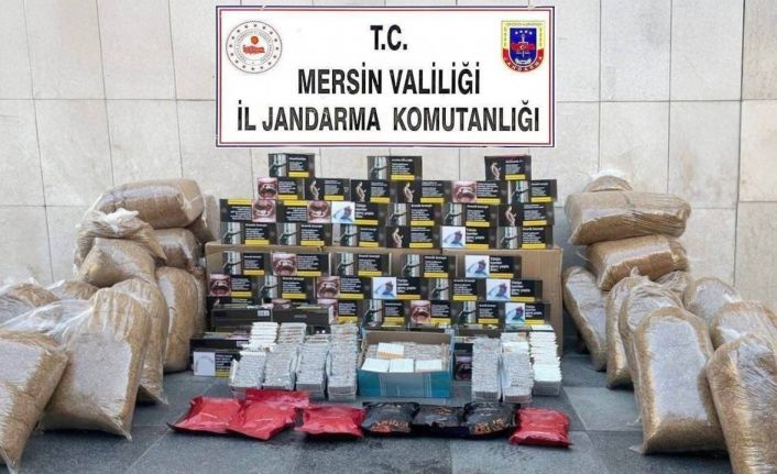 Mersin’de kaçak makaron operasyonu: 3 gözaltı