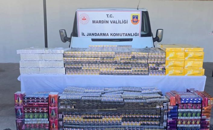 Midyat’ta minibüste 2 milyon liralık kaçak sigara operasyonu