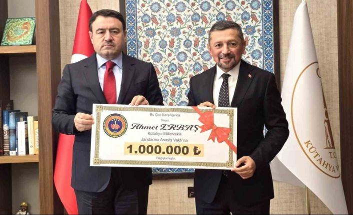 Milletvekili Ahmet Erbaş’tan Jandarma Teşkilatına 1 milyon TL bağış