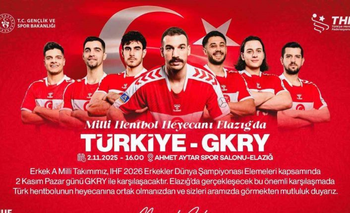 Milli hentbol heyecanı Elazığ’da