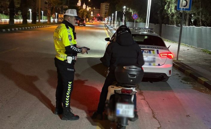 Motosiklet denetiminde ceza yağdı