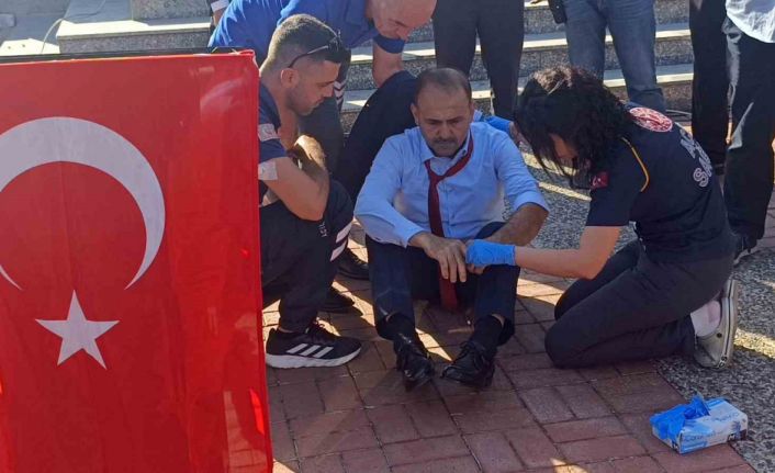 Muhtarlar Günü’nde kürsüde konuşan muhtar baygınlık geçirdi