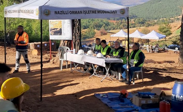 Nazilli Orman İşletme Müdürlüğü’nde üretim tatbikatı yapıldı