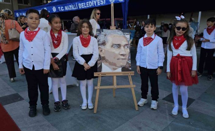 Nazilli’de ‘Cumhuriyet Çocukları Resim Sergisi’ açıldı