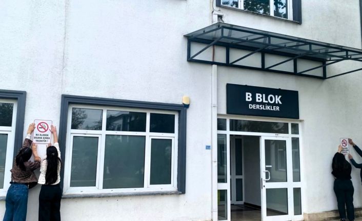 Öğrencilerden dumansız hava sahası farkındalığı