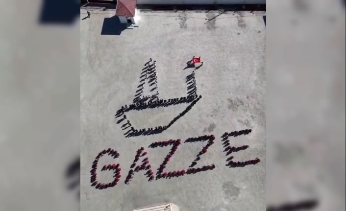 Öğrencilerden Gazze’ye destek mesajı