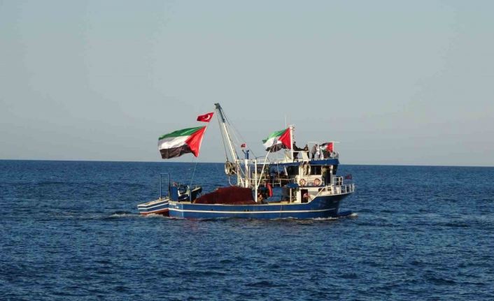 Ordu’da ‘Sumud Filosu’na denizden ve karadan destek