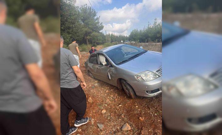 Osmaniye’de kontrolden çıkan araç şarampole yuvarlandı: 1 yaralı