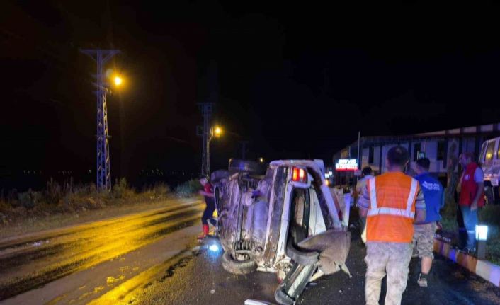 Osmaniye’de otomobil takla attı: 3 yaralı