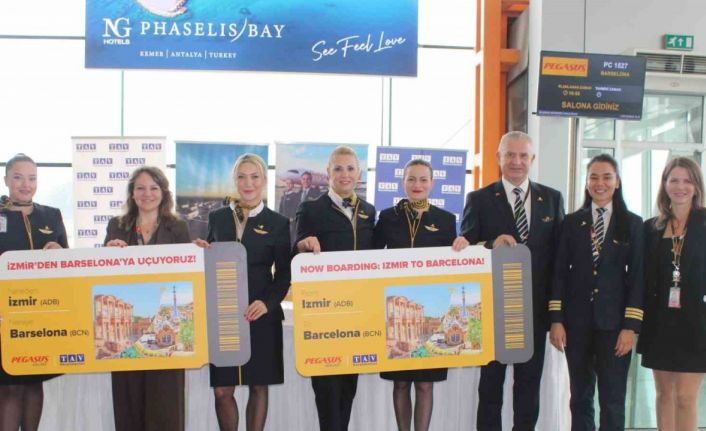 Pegasus Hava Yolları, İzmir’den Barselona’ya direkt uçuş başlattı