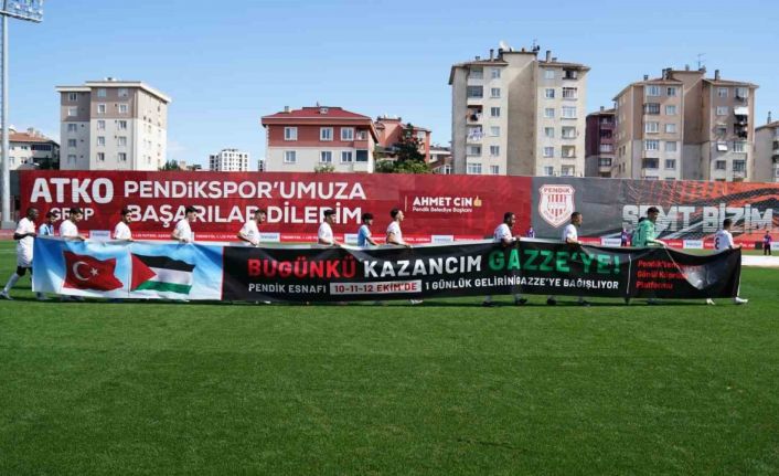 Pendikspor’dan, Gazze’ye anlamlı destek