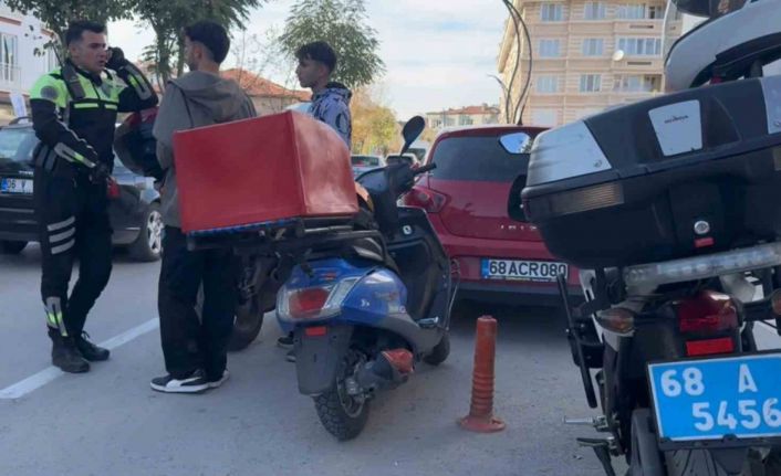 Plakasız, kasksız ve ehliyetsiz sürücüye 35 bin 239 lira ceza