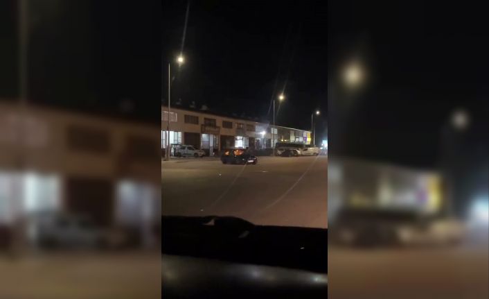 Polis aracının önünde drift attı, faturası ağır oldu