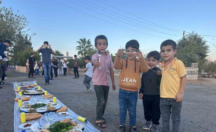 Polis memurundan köy çocuklarına birlik sofrası
