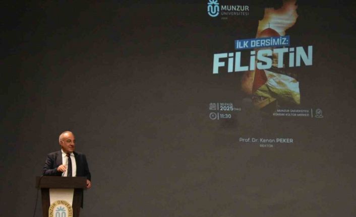 Rektör Peker: "İnsanlık ağır bir sınav veriyor. Gazze’de çocuklar, gençler, kadınlar ve yaşlılar ölüyor"