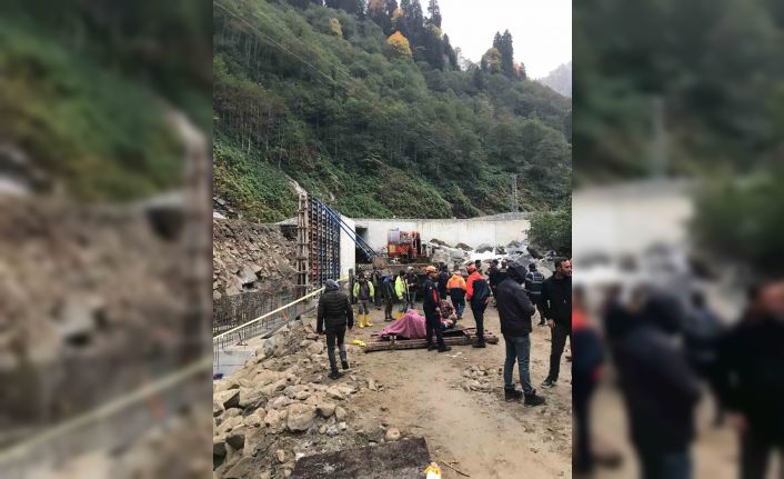 Rize’de duvar inşaatında kalıp çöktü: 5 işçi yaralı
