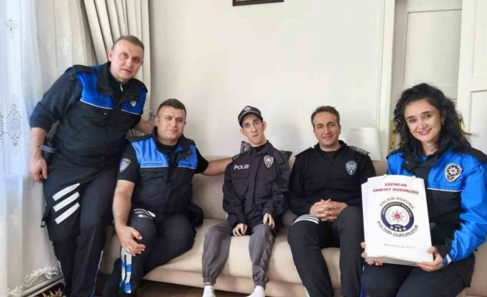 Samet’in polis üniforması giyme hayali gerçek oldu