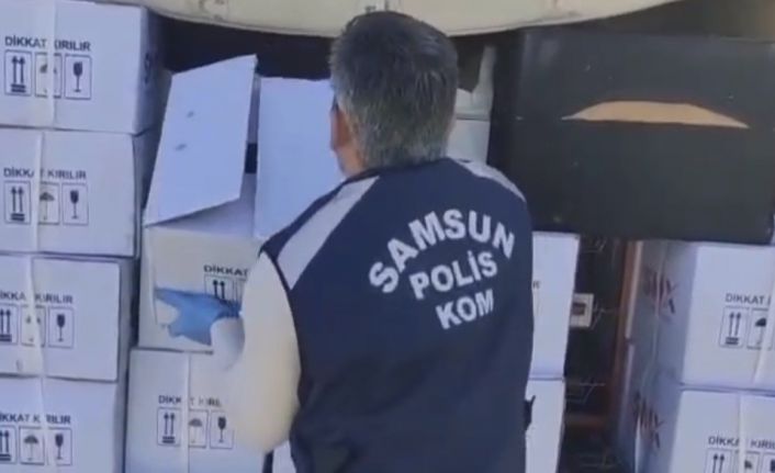 Samsun’da sahte içki operasyonu: 445 litre etil alkol ele geçirildi