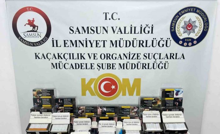 Samsun’da uyuşturucu hap ve kaçak makaron operasyonu