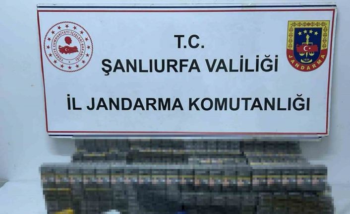 Şanlıurfa’da bin 960 paket kaçak sigara ele geçirildi