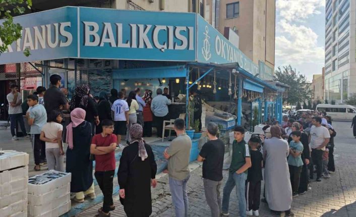 Şanlıurfa’da ucuz hamsi kuyruğu