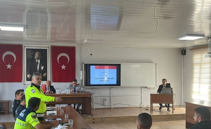 Sarıgöl’de okul servislerine yönelik toplantı