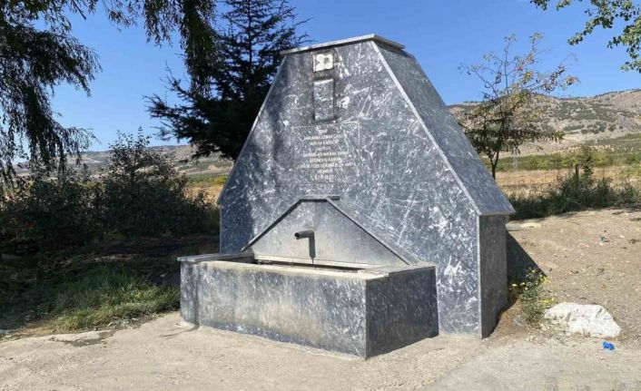 Şehidin hayrına yapılan çeşme 3’üncü defa tahrip edildi