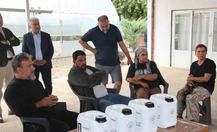 Selden zarar gören Ortaca’lı üreticiye büyükşehir desteği