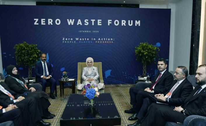 Sıfır Atık Forumu’nda Emine Erdoğan’dan önemli görüşmeler